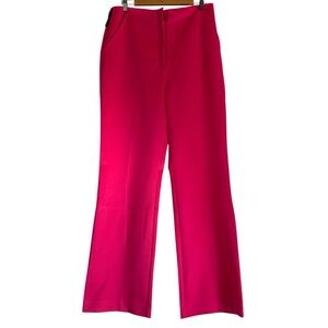 NBD Women’s Kel Pant Hot‎ Pink High Rise Trousers Size L Revolve Barbiecore